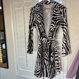 Zebra Print Women's trenchcoat design